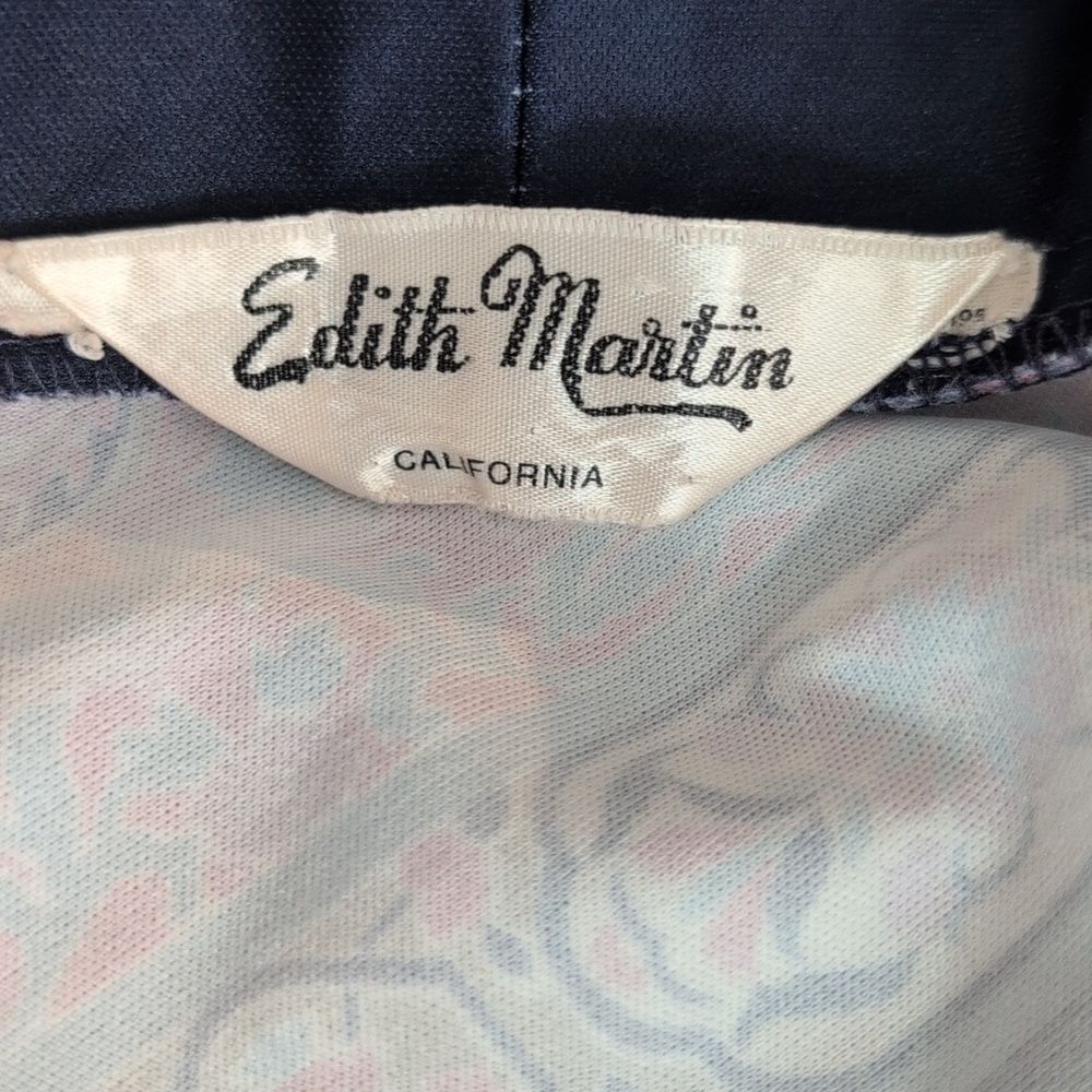 Vintage Edith Martin  Paisley ‎ Floral  Kimono Jacket Cardigan Victorian - Picture 4 of 8